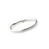Fede oro bianco con cuore inciso