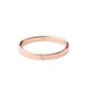 Fede in oro rosa con diamante