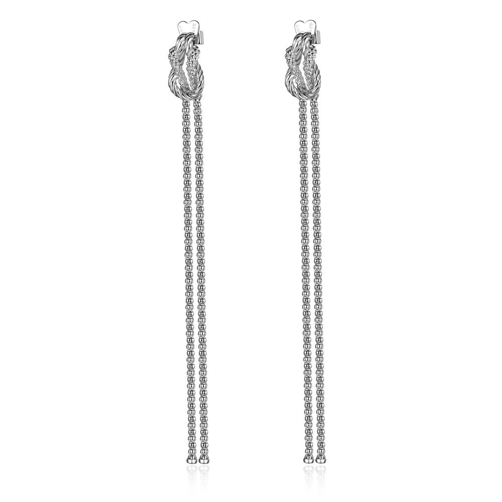 Orecchini pendenti Foedus in argento