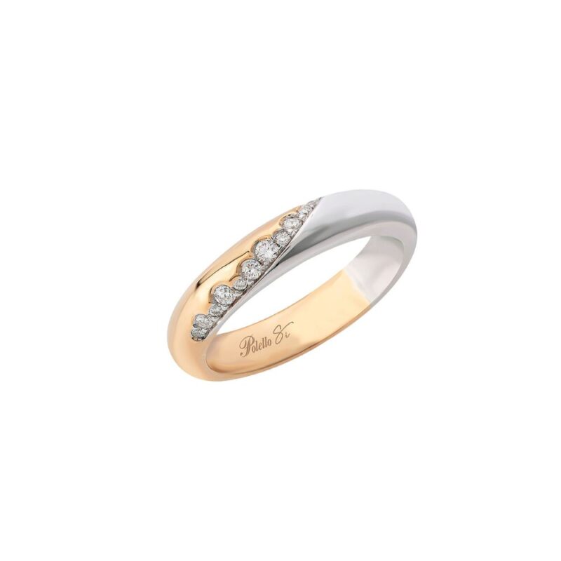Fede Comfort Bicolore e Diamanti