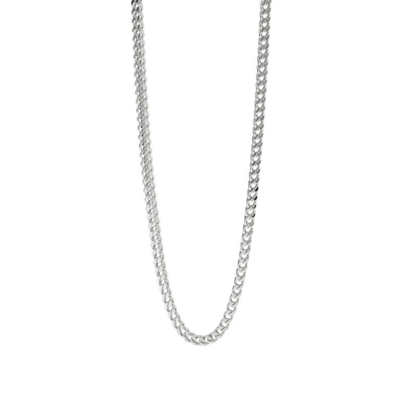 Collana in acciaio con catena franco