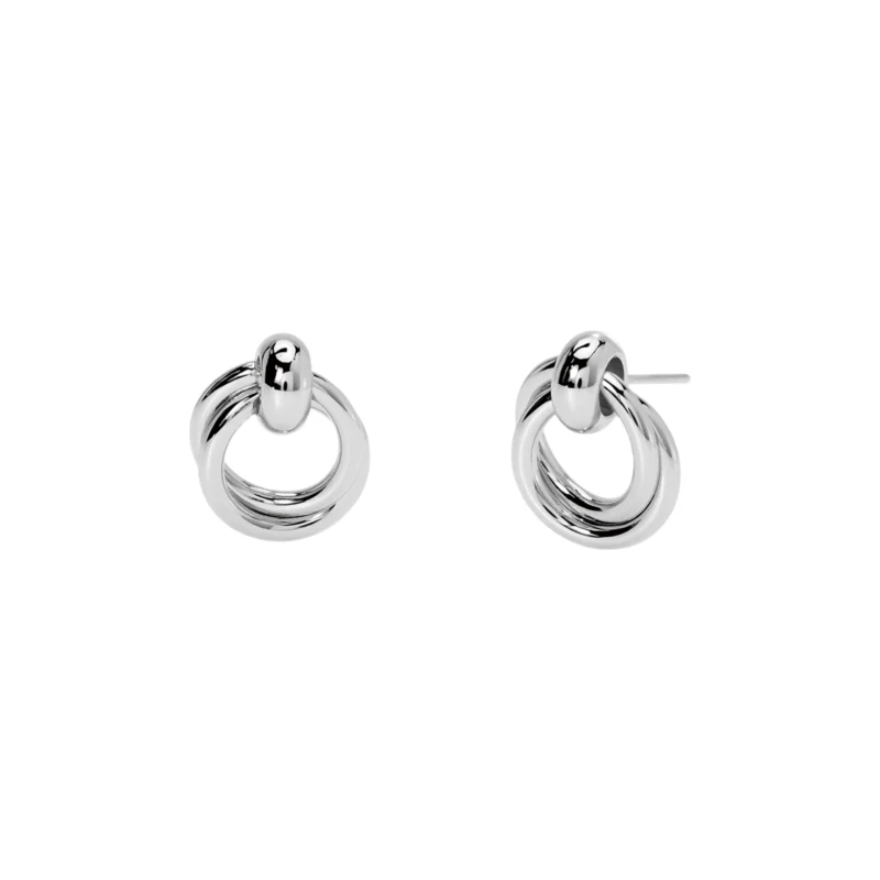 Orecchini con pendente doppio cerchio